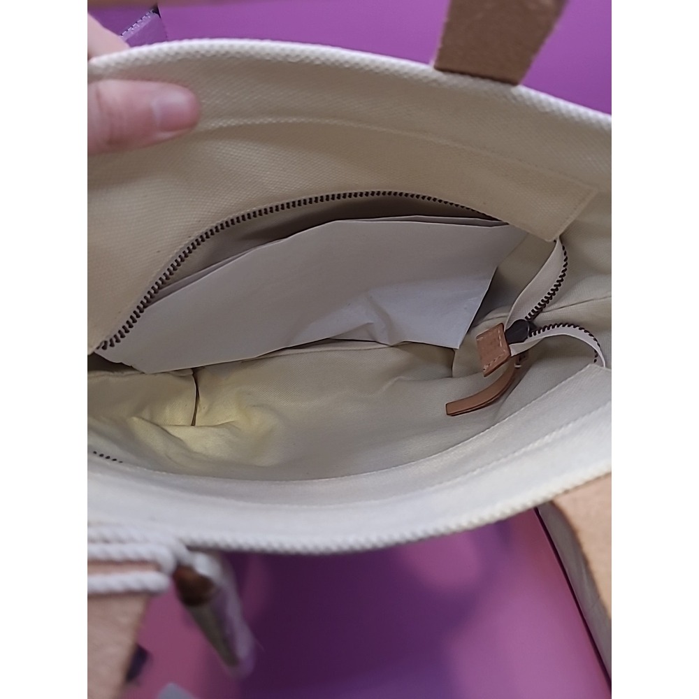 Pendleton Sweet Water Cotton Tote Southwestern Bag Leather Handle NWT $160 MSRP - Picture 7 of 10
